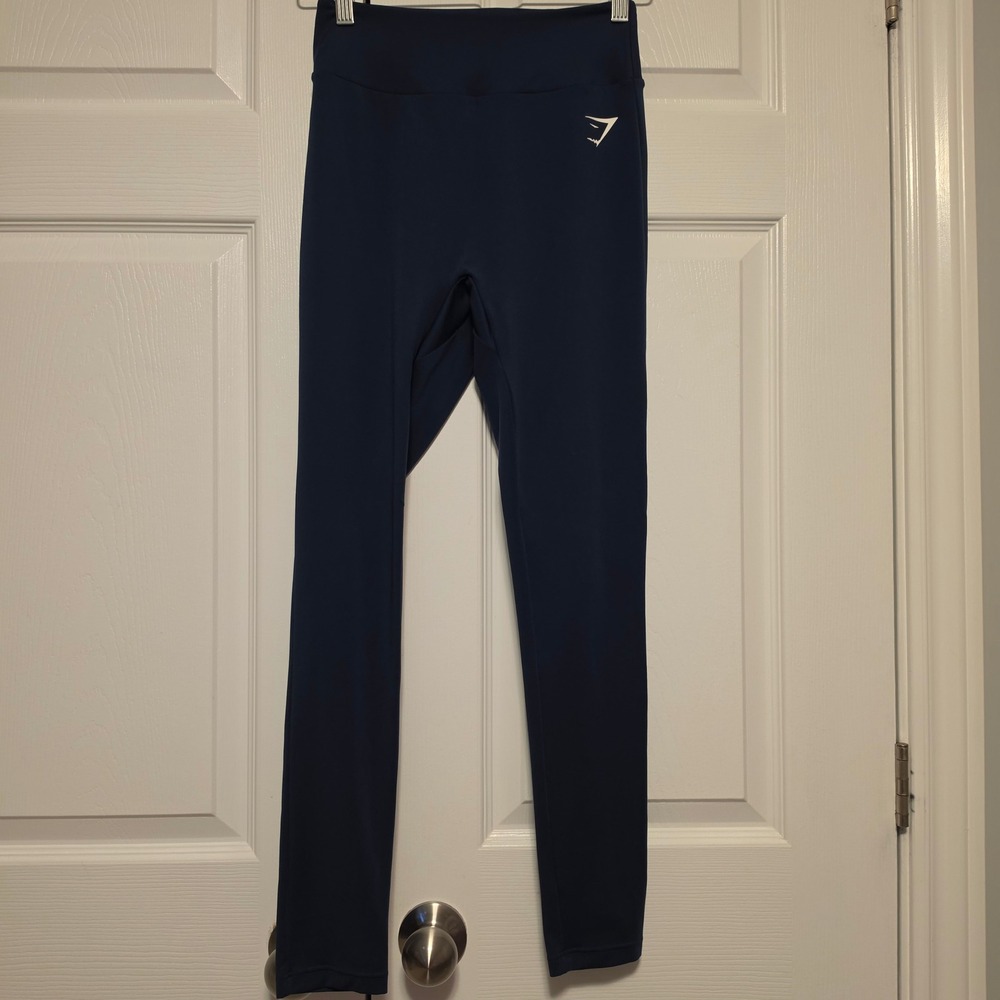 Gymshark Scrunch Butt High Waisted Leggings Navy Blue Size Medium